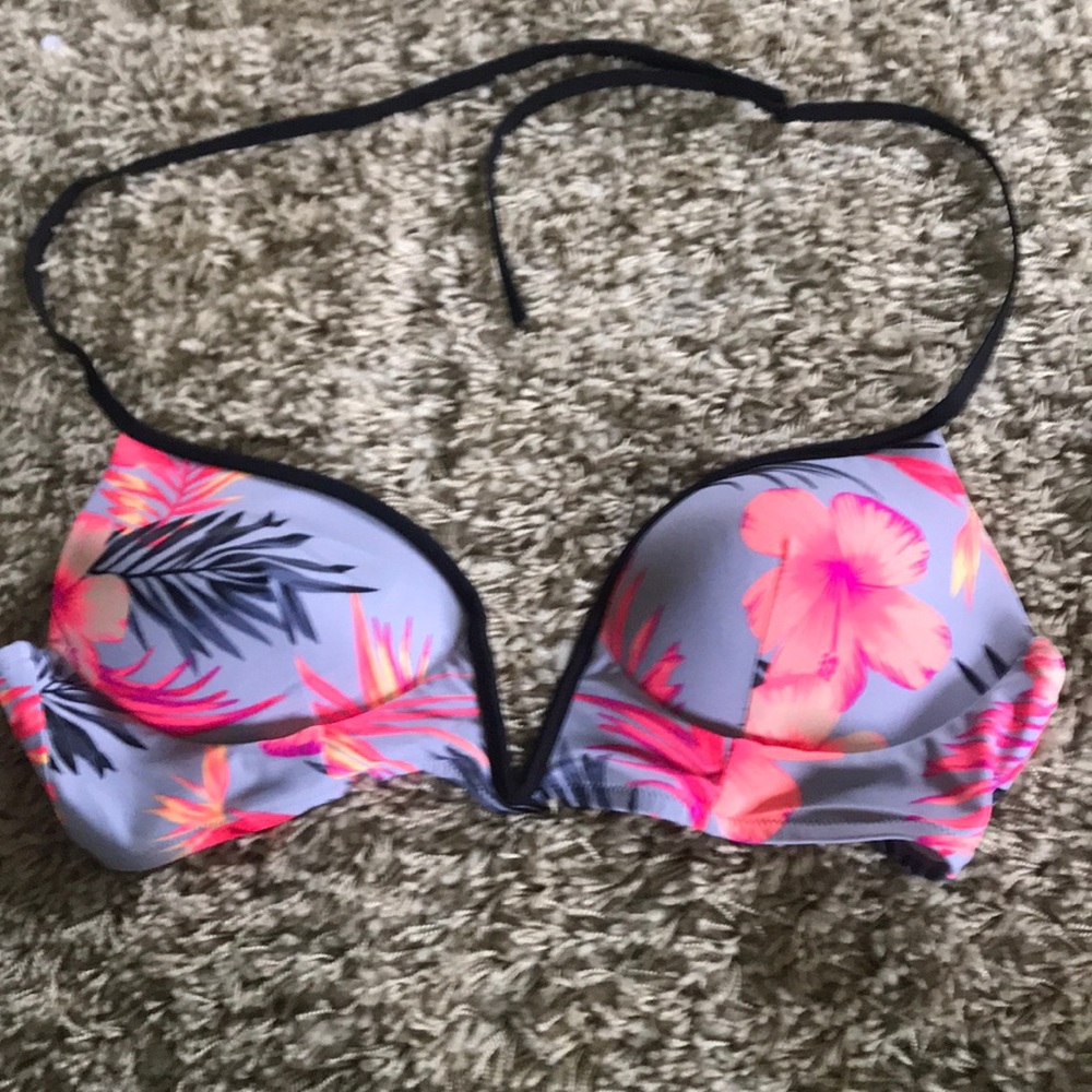 Pink VS bikini tropical floral